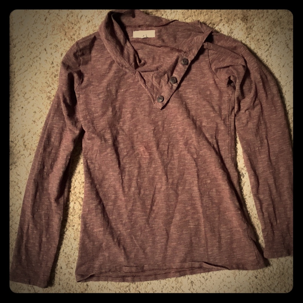Synergy organic cotton long sleeve shirt size M